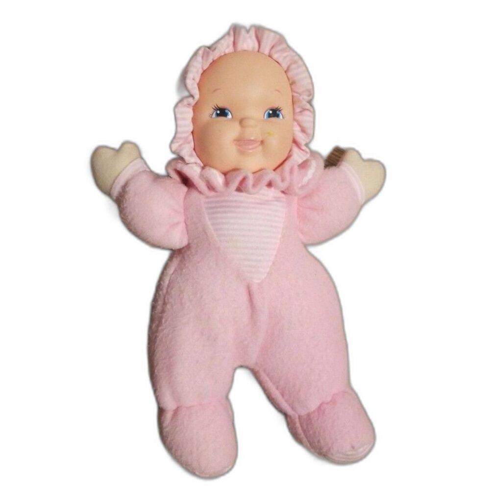 Vintage Goldberger Baby Doll 12” Pink Plush Pajamas Soft Body Washable Lovey
